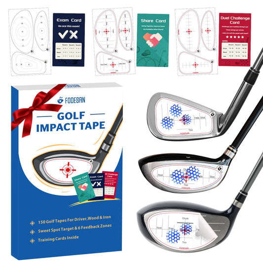 Golf Impact Tape – 2025 Innovative Training & Battle Golf Edition – Club Face Stickers for Drivers, Irons & Woods – Instant Swing Feedback, Interactive Practice,Great Golf Gift for Men & Dads