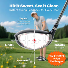 Golf Impact Tape – 2025 Innovative Training & Battle Golf Edition – Club Face Stickers for Drivers, Irons & Woods – Instant Swing Feedback, Interactive Practice,Great Golf Gift for Men & Dads