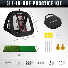 Pop-Up Golf Chipping Net - Ultimate Target Training Chip Aids for Precision & Distance, Outdoor https://amzn.to/4rVqB2l| Indoor Practice, Golfer Gift