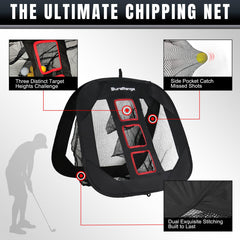Pop-Up Golf Chipping Net - Ultimate Target Training Chip Aids for Precision & Distance, Outdoor https://amzn.to/4rVqB2l| Indoor Practice, Golfer Gift